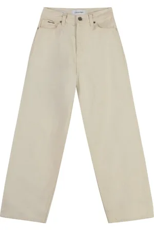 Calvin Klein Jeans, Dame, , W29, Bomuld, Relaxed Fit Wide-Leg Bomuldsjeans