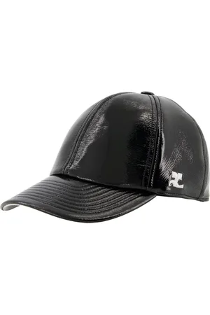 Courrèges Tilbehør, unisex, Sort, S, Bomuld, Casquette Réédition Vinyl Cap
