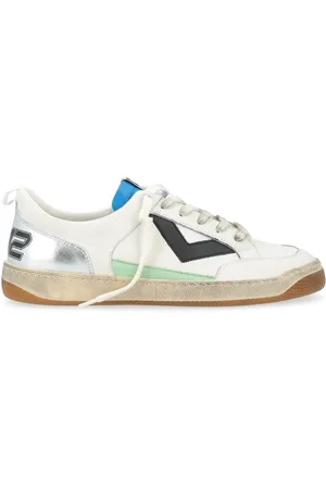 4b12 Sko, Herre, Hvid, 43 EU, Hvide Sølv Lakers-007 Sneakers