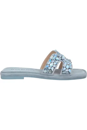 Alma en Pena Sko, Dame, Blå, 38 EU, Flad sandalrem ornament