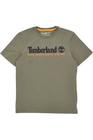 Timberland Top, Herre, Grøn, XL, Bomuld, Wwes Front Tee