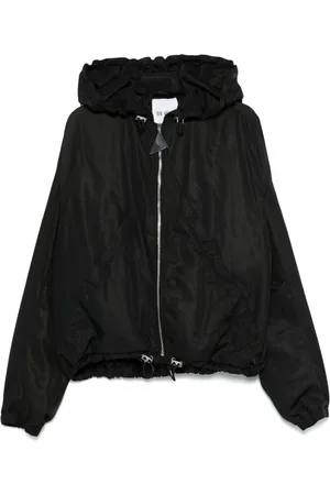 The Attico Jakke, Dame, Sort, XS, Uld, Sort Zip-Front Let Jakke