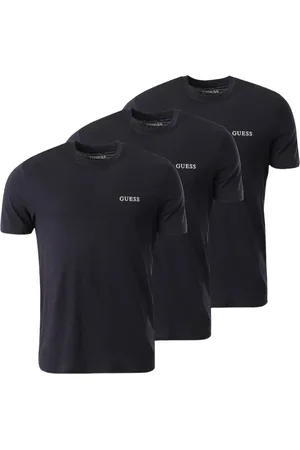 Guess Top, Herre, Blå, XL, Bomuld, Logo T-shirt