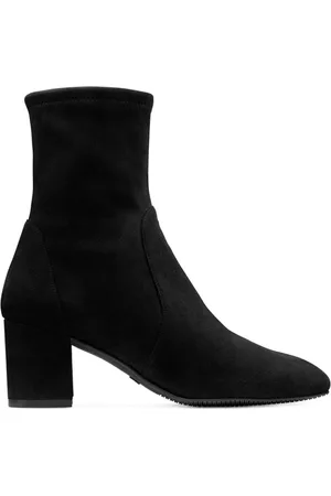Stuart Weitzman Sko, Dame, Sort, 36 EU, Læder, Yuliana 60 Mid-Calf Støvler med Hæl