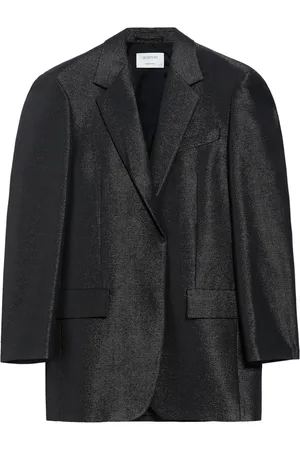 Sportmax Jakke, Dame, Sort, S, Uld, Baffo Model 002 Blazer