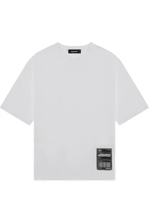 Dsquared2 Top, Herre, Hvid, L, Bomuld, Kortærmet T-shirt med rund hals