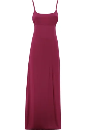 Max Mara Kjole, Dame, Lyserød, XS, Fuchsia Ærmeløs Ankel-lang Kjole