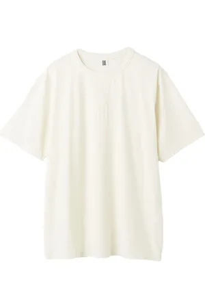 By Malene Birger Top, Dame, Hvid, XS, Bomuld, Broderet løstsiddende bomulds T-shirt