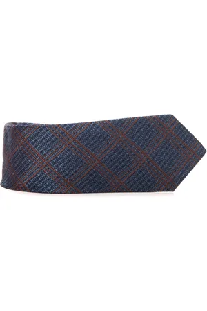 CANALI Tilbehør, Herre, Blå, ONE SIZE, Uld, Geometrisk Fantasy Silketie
