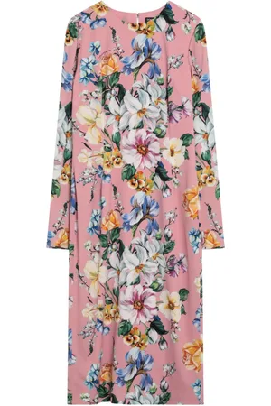 Dolce & Gabbana Kjole, Dame, Flerfarvet, S, Lang Kvindedragt Elegant Stil