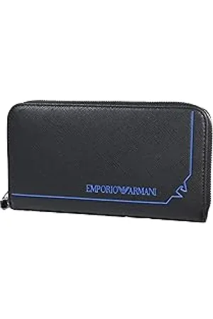 Emporio Armani Tilbehør, Herre, Sort, ONE SIZE, Polyester, Sort pung
