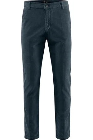 Bomboogie Bukser, Herre, Blå, W29, Bomuld, Slim-fit Chino Fløjlsbukser