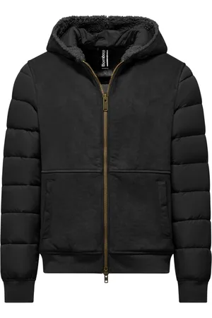 Bomboogie Jakke, Herre, Sort, 2XL, Uld, Hætteforet Bimateriale Vatteret Jakke