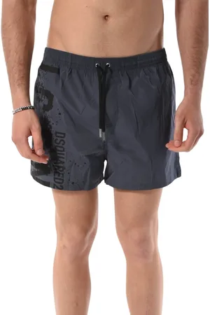 Dsquared2 Badetøj, Herre, Grå, M, Badeshorts med elastisk linning