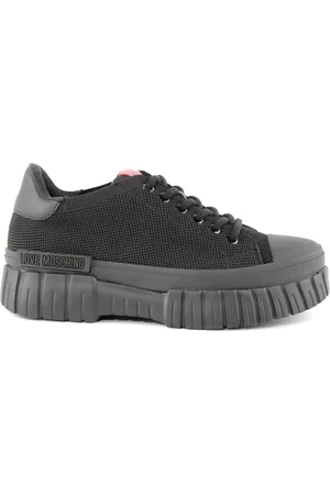 Moschino Sko, Dame, Sort, 38 EU, Sorte Stof Sneakers