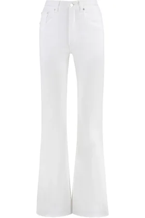 Lois Jeans, Dame, Hvid, W30, Bomuld, High-Rise Flared Jeans