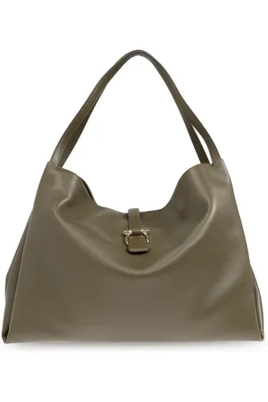 Salvatore Ferragamo Taske, Dame, Grøn, ONE SIZE, Læder, Tote Bag
