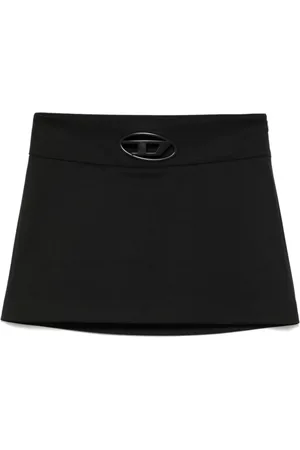 Diesel Nederdel, Dame, Sort, 2XS, Uld, O-Dixy Kort Nederdel