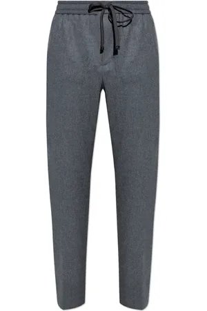 Moncler Bukser, Herre, Grå, L, Cashmere, Loose Fit Bukser