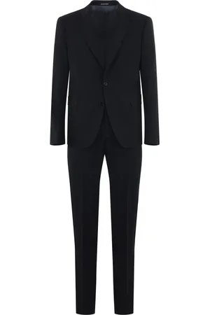 Emporio Armani Jakkesæt, Herre, Blå, 4XL, Polyester, Sofistikeret enkeltknappet jakkesæt