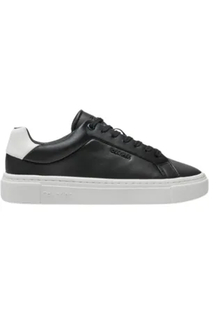 Calvin Klein Sko, Dame, Sort, 38 EU, Læder, Lace Up Cupsole Sneakers