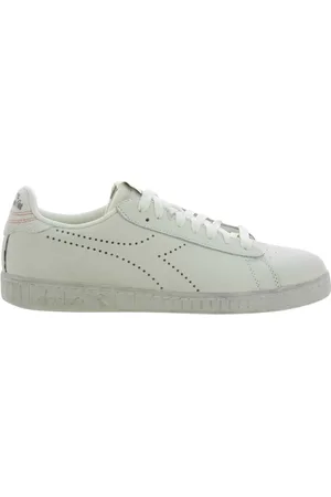 Diadora Sko, Herre, Hvid, 42 EU, Lav Plys Spil Sneakers Hvid