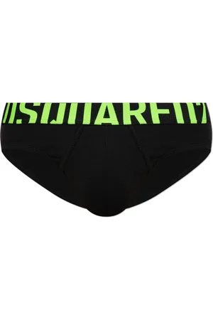 Dsquared2 Undertøj, Herre, Sort, S, Bomuld, Bomuldsunderbukser med logo
