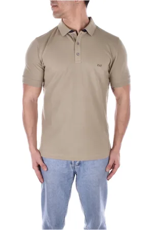 FAY Top, Herre, Grøn, 3XL, Bomuld, Grøn poloshirt med logo foran