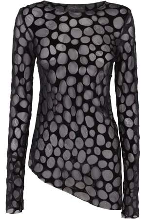 Cortana Top, Dame, Sort, L, Pebbles Top