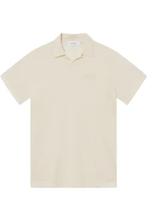 Les Deux Top, Herre, , XL, Bomuld, Linen Cotton Polo Knit Shirt