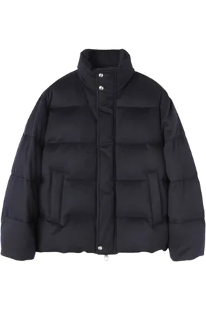 Loro Piana Jakke, Herre, Blå, 2XL, Uld, Giulio Puffer Jakke