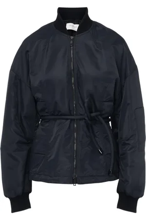 Sportmax Jakke, Dame, Sort, XS, Polyester, Kort Polstret Teknisk Stof Bomberjakke