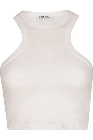 Dondup Top, Dame, Hvid, M, Uld, Stilfuld Top