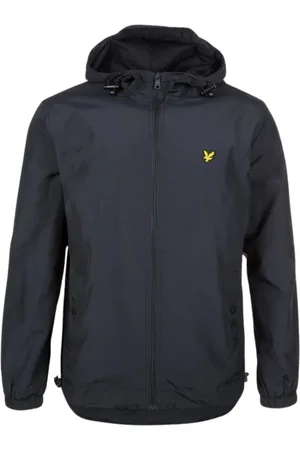 Lyle & Scott Jakke, Herre, Sort, L, Bomuld, Kort Nylon Bomuld Jakke