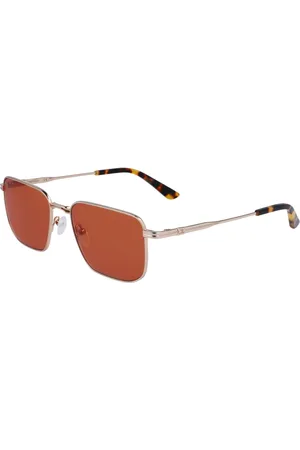 Calvin Klein Tilbehør, Herre, Gul, 55 MM, Uld, Gold Solbriller Ck23101S