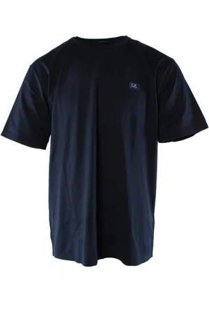 C.P. Company Top, Herre, Blå, XS, Bomuld, Blå Jersey T-shirt