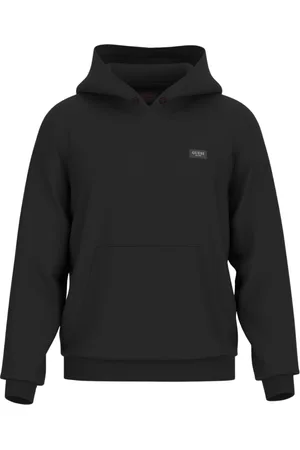 Guess Sweathshirts & Hoodies, Herre, Sort, L, Bomuld, Hættetrøje med logolomme