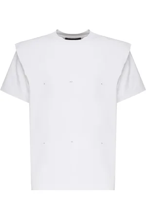 HELIOT EMIL Top, Herre, Hvid, M, Bomuld, Outline Logo Hvid T-shirt