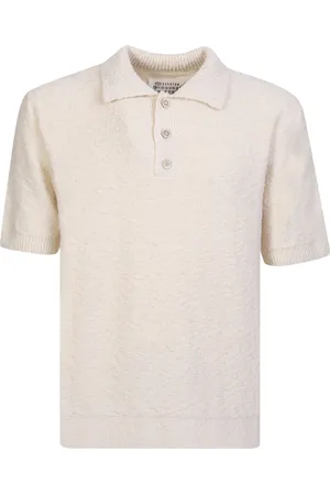 Maison Margiela Top, Herre, , M, Bomuld, Bouclé Strik Kortærmet Skjorte