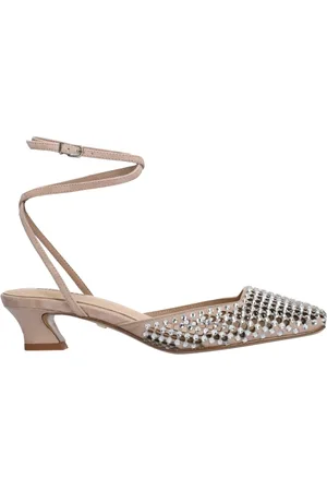 Lola Cruz Sko, Dame, , 38 EU, Læder, Slingback med firkantet snude og rhinsten