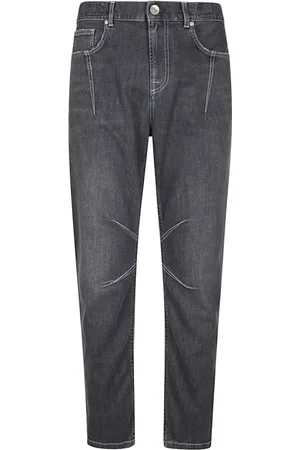 ELEVENTY Jeans, Herre, Grå, W34, Denim, Stretch Cotton Denim
