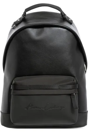 Armani Exchange Taske, Herre, Sort, ONE SIZE, Uld, Stilfuld Rygsæk med Lynlås Lukning