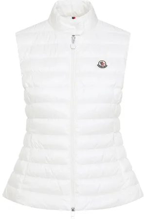Moncler Jakke, Dame, Hvid, L, Natural Igens Vest