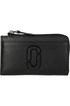 Marc Jacobs Tilbehør, Dame, Sort, ONE SIZE, Uld, Stilfuld Multi Wallet med Toplynlås