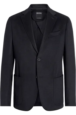 Ermenegildo Zegna Jakke, Herre, Blå, 3XL, Bomuld, Cashmere Jakke med Bomulds-Cupro Foring