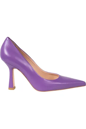 Liu Jo Sko, Dame, Lilla, 37 EU, Læder, Elegante Slip-On Stiletter med Spids Tå