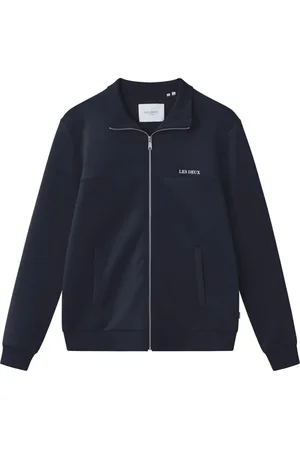 Les Deux Sweathshirts & Hoodies, Herre, Blå, L, Bomuld, Ballier Track Jacket