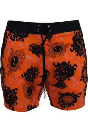 Dsquared2 Badetøj, Herre, Flerfarvet, M, Polyester, Chic Orange Badeshorts Boxer