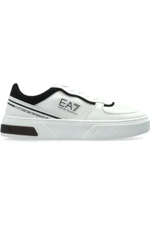 EA7 Sko, Herre, Hvid, 44 EU, Premium Court Sneakers