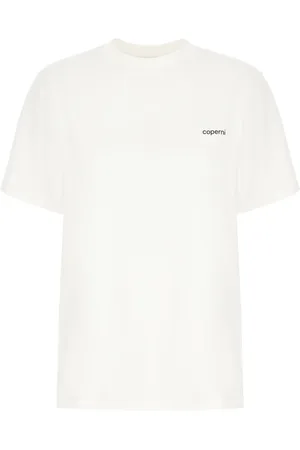 COPERNI Top, Dame, Hvid, S, Bomuld, Logo Boxy T-Shirt